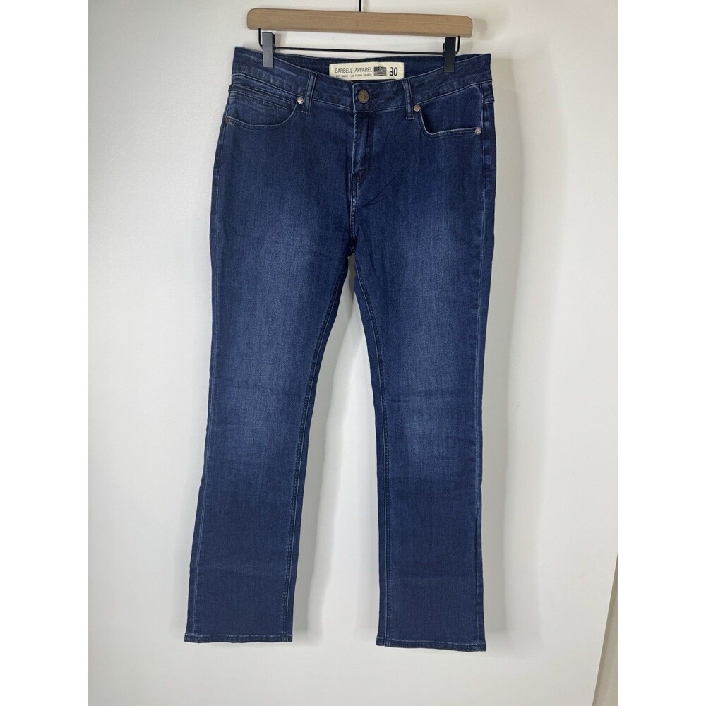 Barbell Apparel NWT Women’s 30 Blue Fade Athletic Fit Stretch Denim Jeans $149